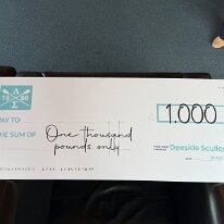 20260321-033 21/3/2026. The 31st Universities of Aberdeen Boat Race. Deeside Scullers donated the prize for the winners.